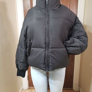 Puffer jacket black size L.